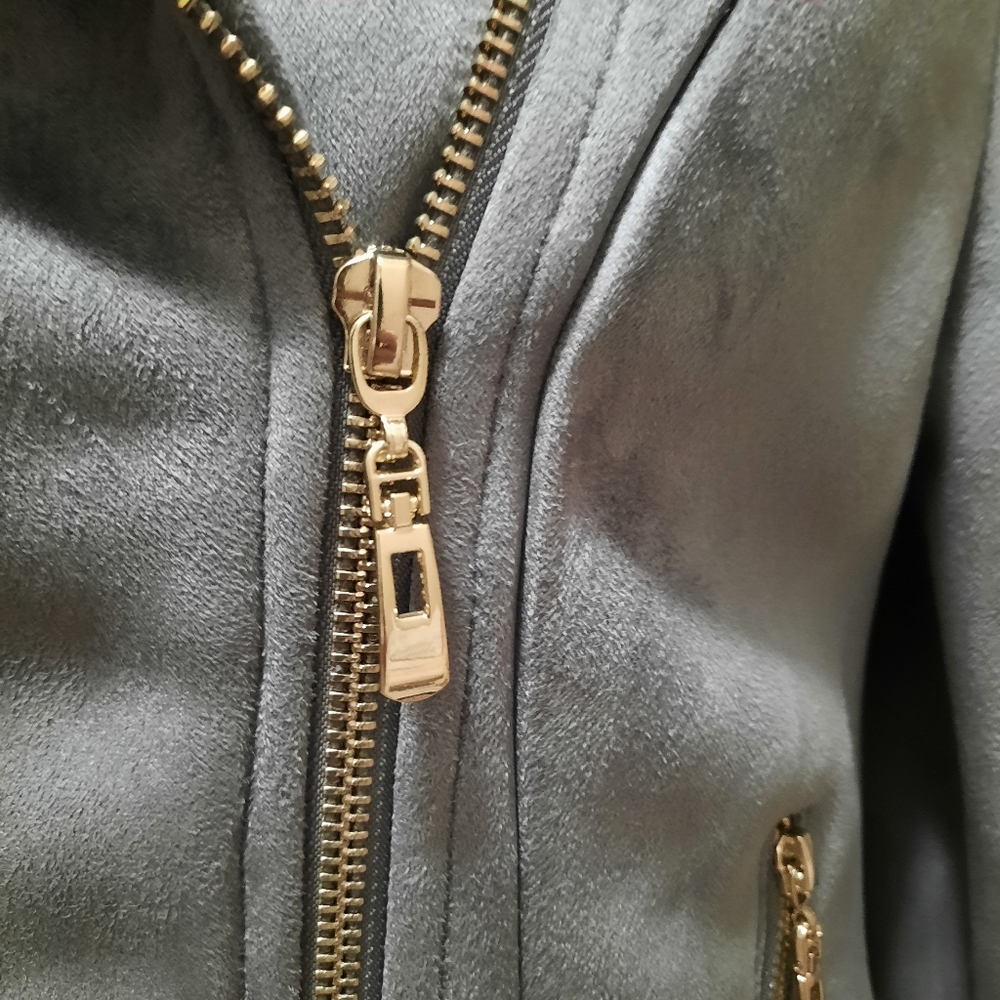 Romeo & Juliet Couture Vegan Suede Jacket - Picture 6 of 15